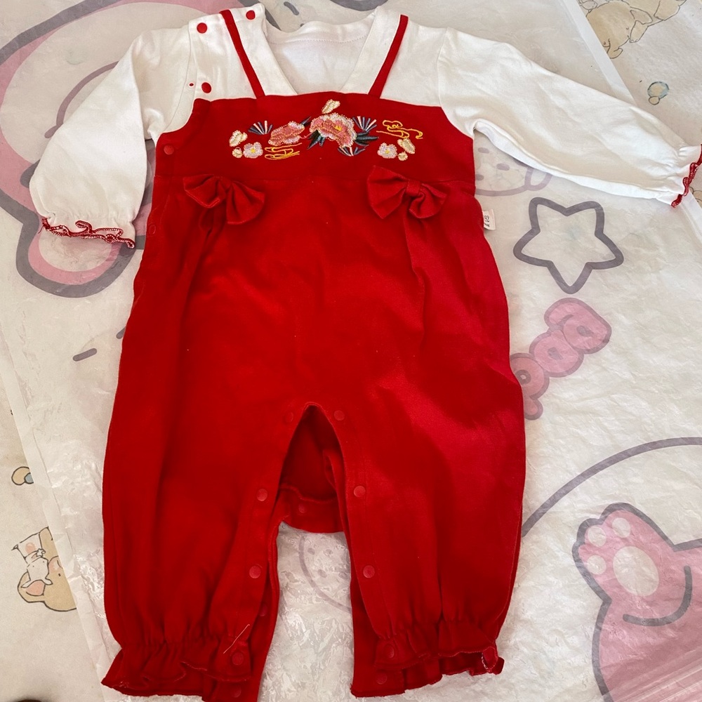 New Red Baby Romper size 90